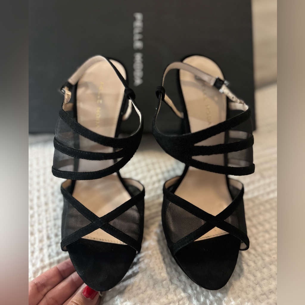Pelle Mode Ford Suede And Mesh Suede Heel